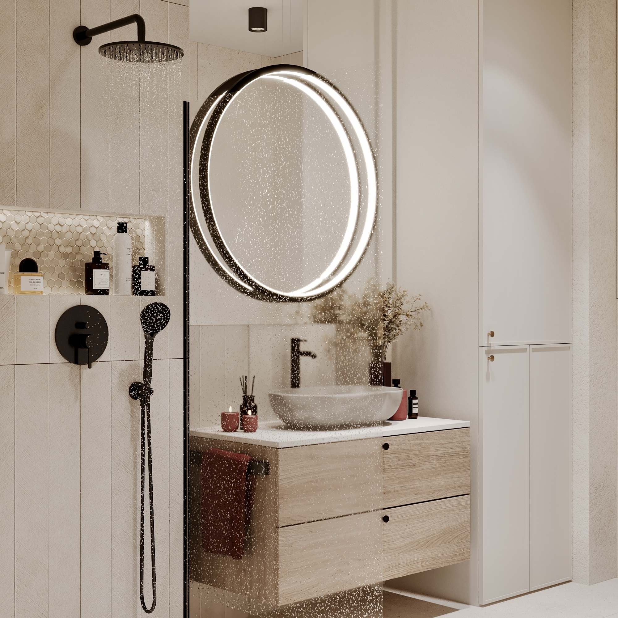 dinana studio visualization of apartment "Soft Touch" bathroom